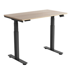 A Sleek Modern Standing Desk with Adjustable Height Isolated on Transparent Background