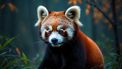 Obraz premium Crimson Panda