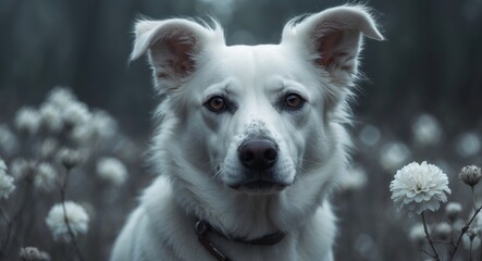 the cream-colored canine