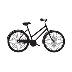 Chic Bicycle Silhouette for Digital Graphics