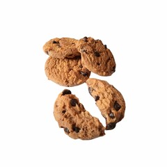 cookies on white background
