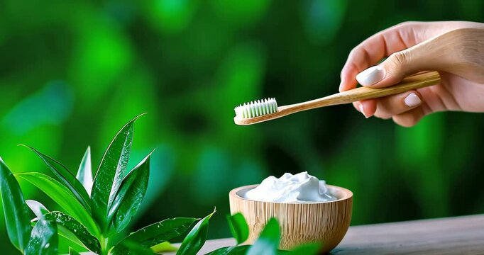 Using a Bamboo Toothbrush and Eco Toothpaste