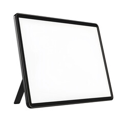 A Stylish Modern Photo Frame with Interactive LED Panel Light Isolated on Transparent Background