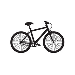 Isolated Bike Silhouette for Cycling Design