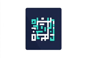 Abstract geometric design with a modern flair in vibrant colors on a dark background