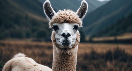 Obraz premium Llama close-up shot