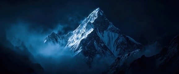 Mountain with snow on it is in the background