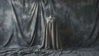 Vintage seamless design set against a gray background. RAW image depiction.