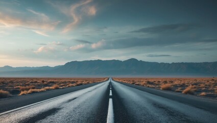 Image depicting the phrase endless journey against a distant landscape. road extending from a smartphone. mobile commerce. visuals for promotional uses and prototypes. roadway promotion. mobile pro...
