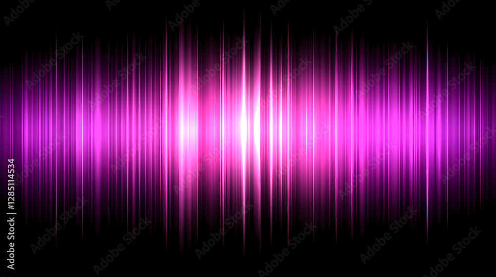 Poster sound waves visualization digital space abstract art dark environment symmetrical view audio represe