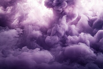 Fototapeta premium A Majestic Display of Ethereal Purple Smoke Formations in a Dreamlike Atmosphere, Evoking Wonder and Mystery