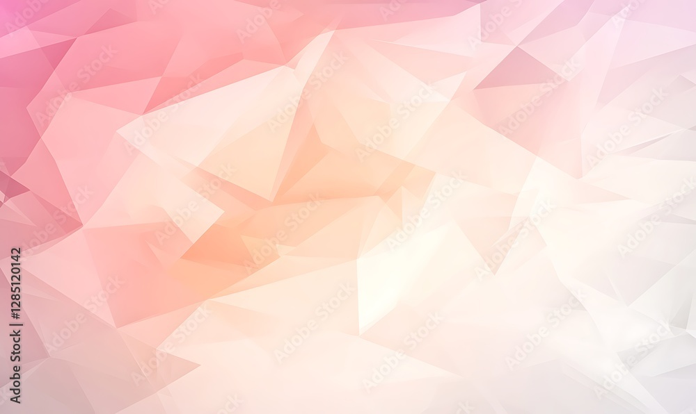 Leinwandbilder Soft pastel abstract background with triangular shapes and a dreamy gradient effect.