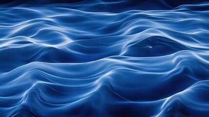 Obraz premium Serene blue ocean waves under a bright sun, high-contrast water surface, tranquil seascape with natural beauty.