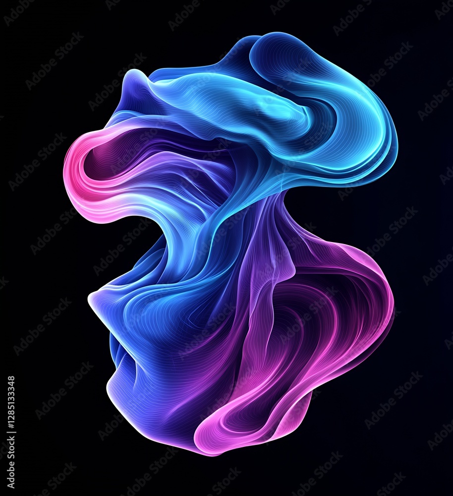 Aufkleber extraordinary abstract artwork showcasing dynamic swirling colors radiating visual energy and motion