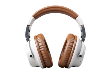 Headphones for better sound isolated on transparent background
