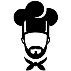 Chef logo silhouette