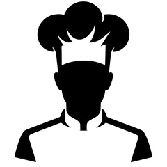 Chef logo silhouette