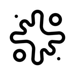 Stain Line Icon. Single icon, line vector icon