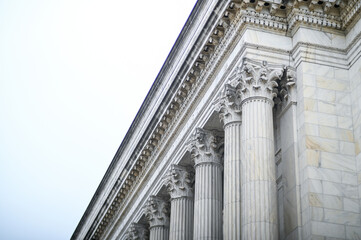United States Department of Agriculture Columns and Roof Line.