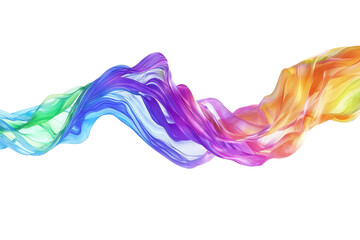 Fototapeta premium Colorful Flowing Waves of Abstract Light on Black Background