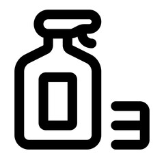 Clothes Freshener Simple Line Icon. Single icon, line vector icon