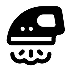 Iron Clothes Simple Glyph Icon. Single icon, glyph vector icon