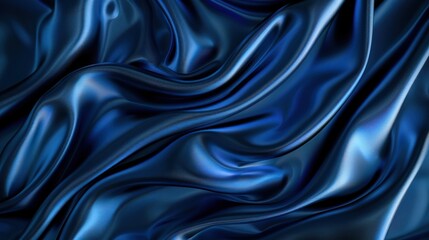 Obraz premium Luxurious Blue Silk Drapery Abstract Background Image