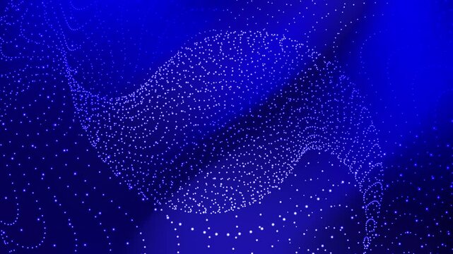 Blue abstract background with white dots suitable for modern website designs, digital presentations, tech products, or creative marketing materials with a futuristic theme.