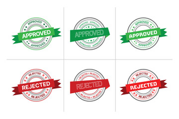Approved and Rejected Stamps or Badges