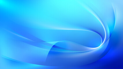 Soft abstract background in light blue tones with fluid, smooth curved waves. Perfect for clean, elegant and modern designs.