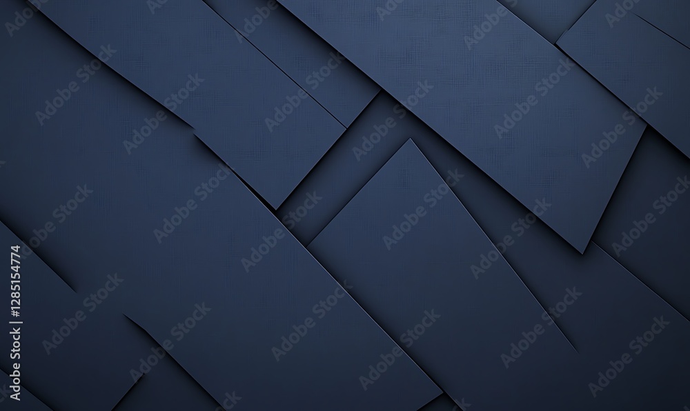 Leinwandbilder Dark textured background with overlapping geometric shapes creating depth and visual interest.