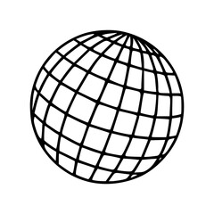 simple earth outline drawing