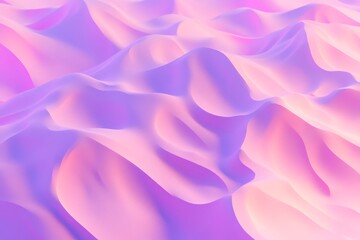 Fototapeta premium Dreamy pastel purple and pink abstract landscape background with smooth flowing curves creates a serene and futuristic atmosphere.