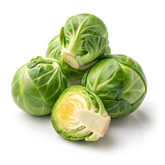 Obraz premium cabbage isolated on white background