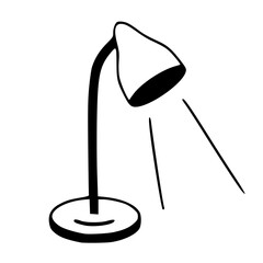 vector table lamp