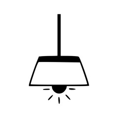 hanging lamp vector illustration