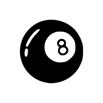 recommend clip art: pool ball number eight