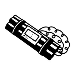 vector design of a dynamite with fuse