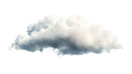 Watercolor clouds on white background
