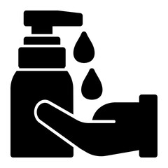 Soap water solid icon