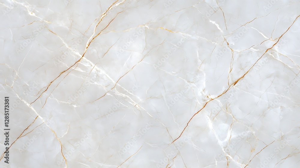 Poster Polished marble surface with subtle gray and gold veining patterns.