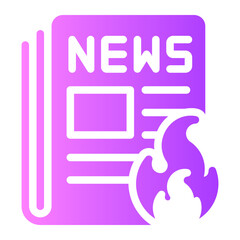 newspaper gradient icon
