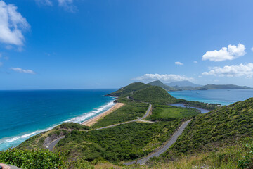 Saint Kitts part of Saint Kitts and Nevis island Landscape