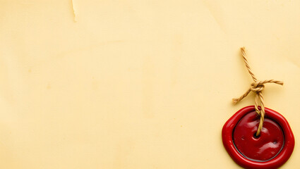 Antique, parchment, scroll, aged, paper, document, historical, vintage, old, manuscript, certificate, seal, wax, red, stamp, authentic, official, letter, correspondence, ancient, text, script, handwri