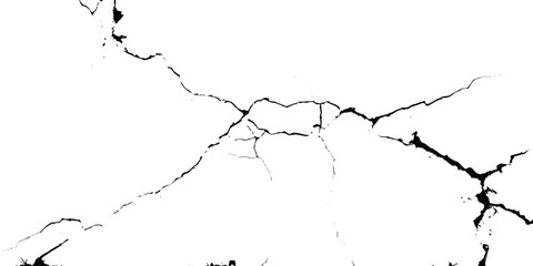 Cracked Ground Abstract Texture on White Background. Vector illustration.  EPS 10