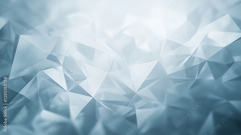 Leinwandbilder Abstract geometric pattern with cool tones and sharp facets.