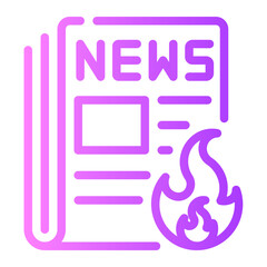 newspaper gradient icon
