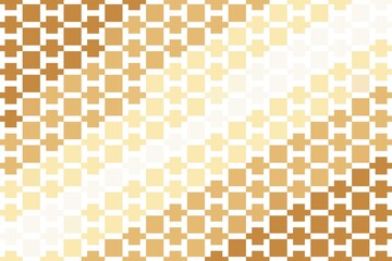 Seamless geometric square mosaic in warm orange and beige for a structured abstract look. Digital design concept