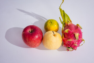 Dragon fruit, placed on the table, helps with weight loss by being low in calories, stimulates milk...