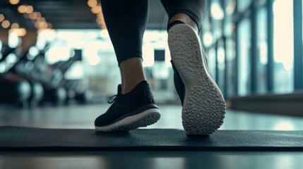 Foot health with a person stretching their feet after a workout. Featuring recovery and strength